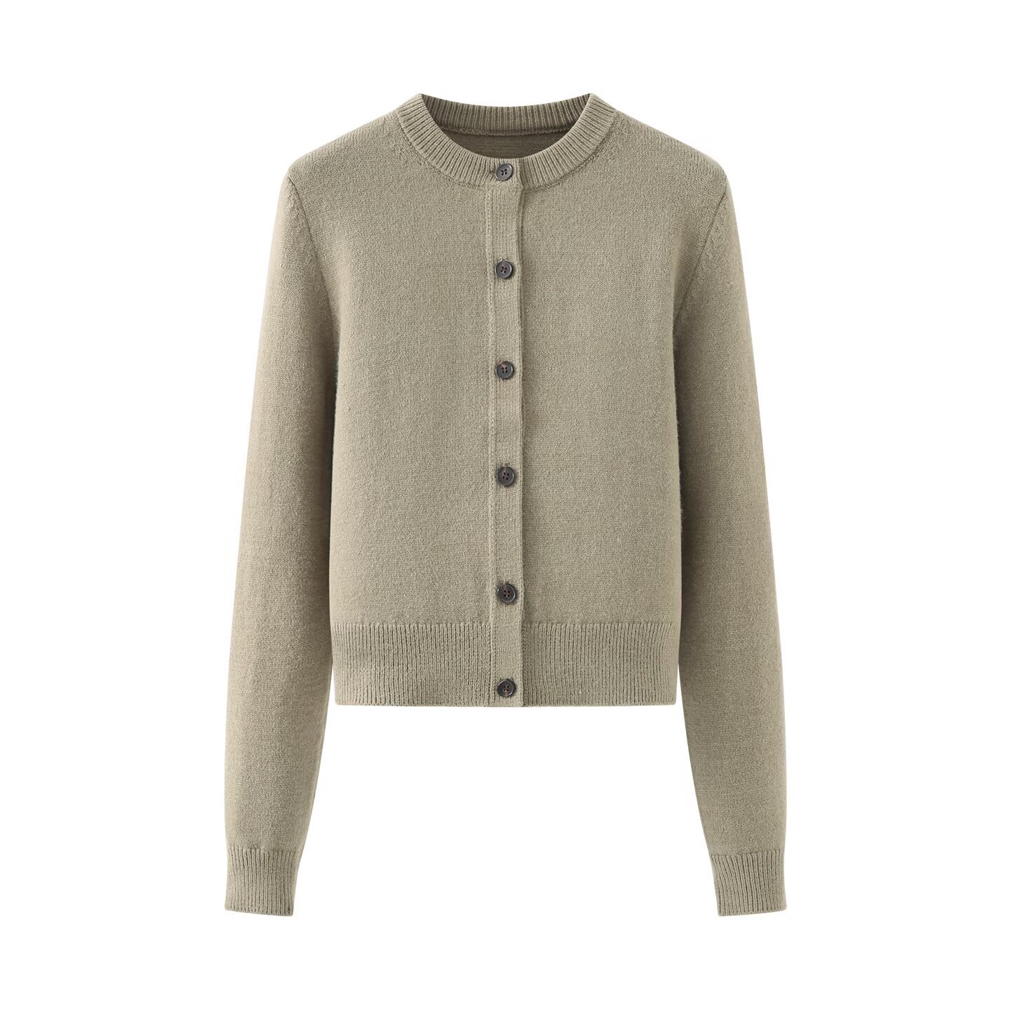 Suéter tipo cárdigan de punto - Estilo europeo - Prendas de abrigo informales KUN-00080