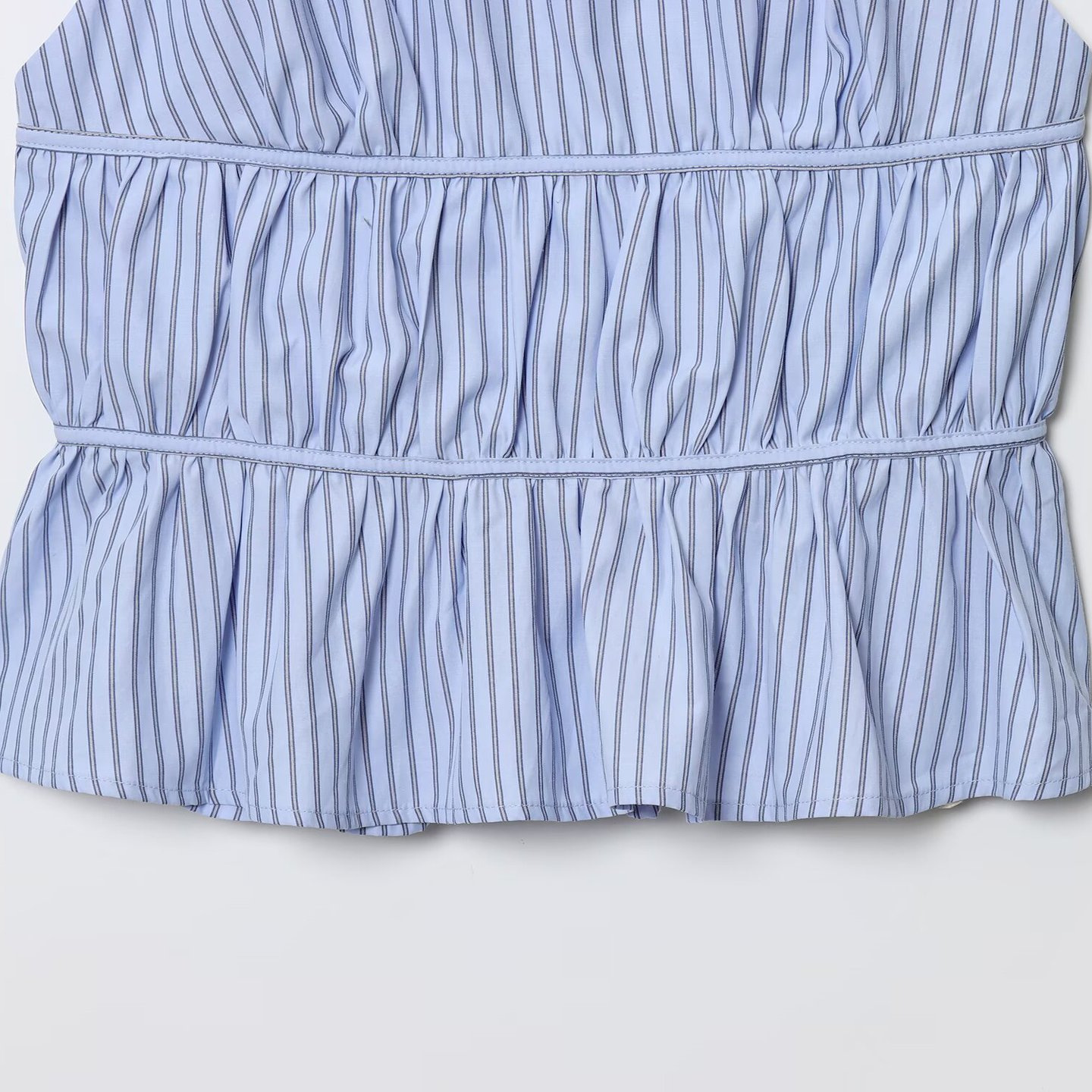 Striped Poplin Halter Top - Chic & Trendy KUN-00035