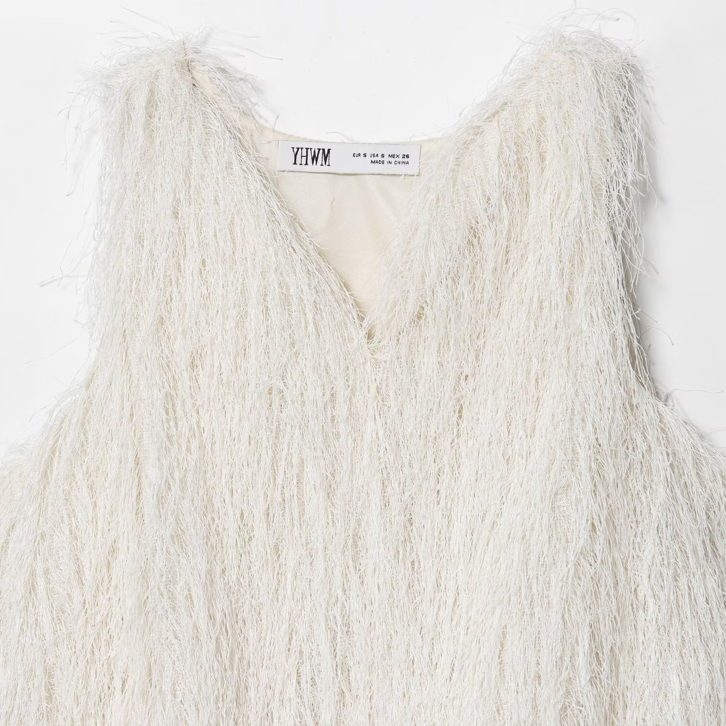 Top corto con borlas para mujer - Estilo europeo elegante KUN-00034