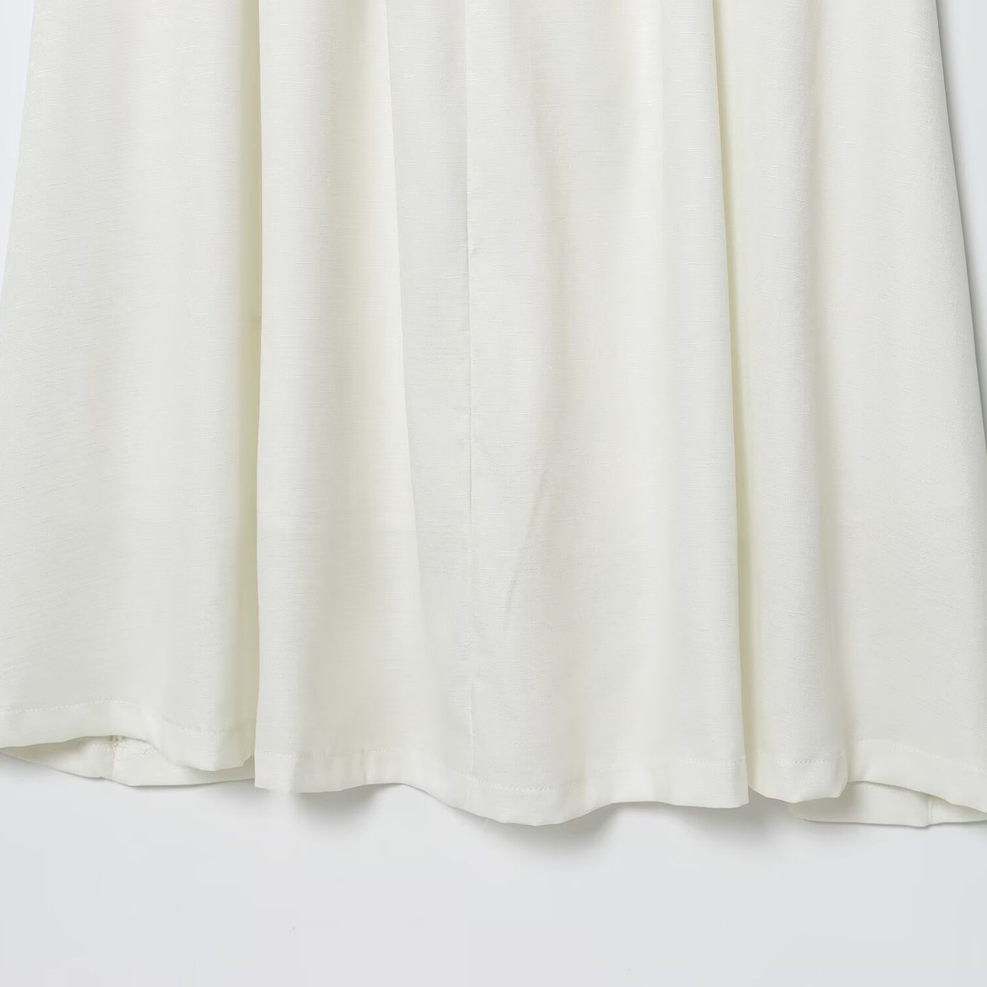 Vestido midi de lino con cinturón - Estilo patchwork para mujer KUN-00067