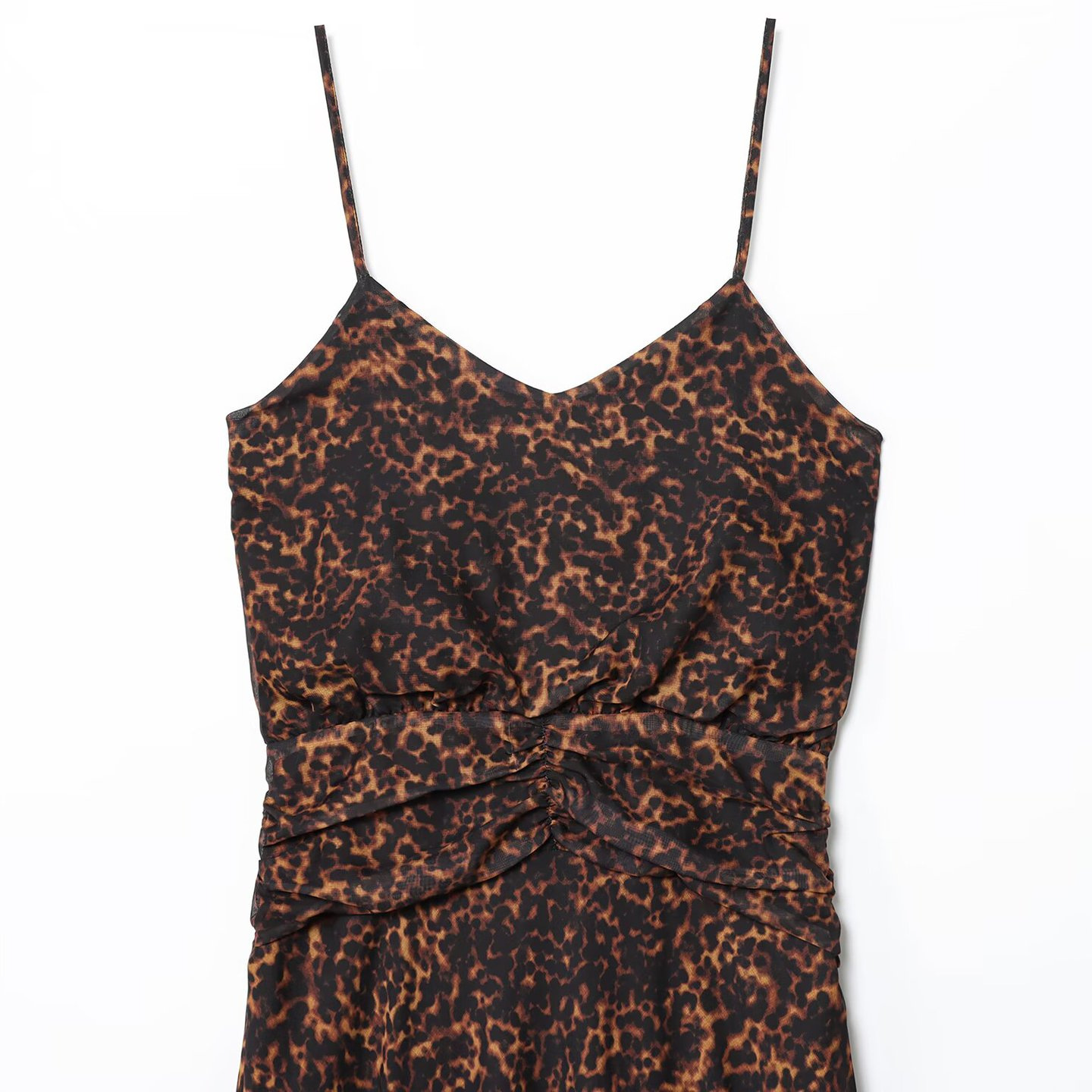 Vestido Midi Estampado Animal Mujer Versátil Nuevo KUN-00071