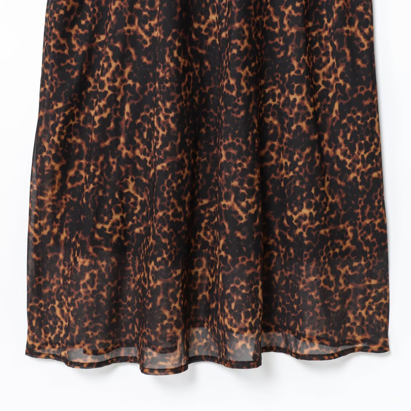 Vestido Midi Estampado Animal Mujer Versátil Nuevo KUN-00071