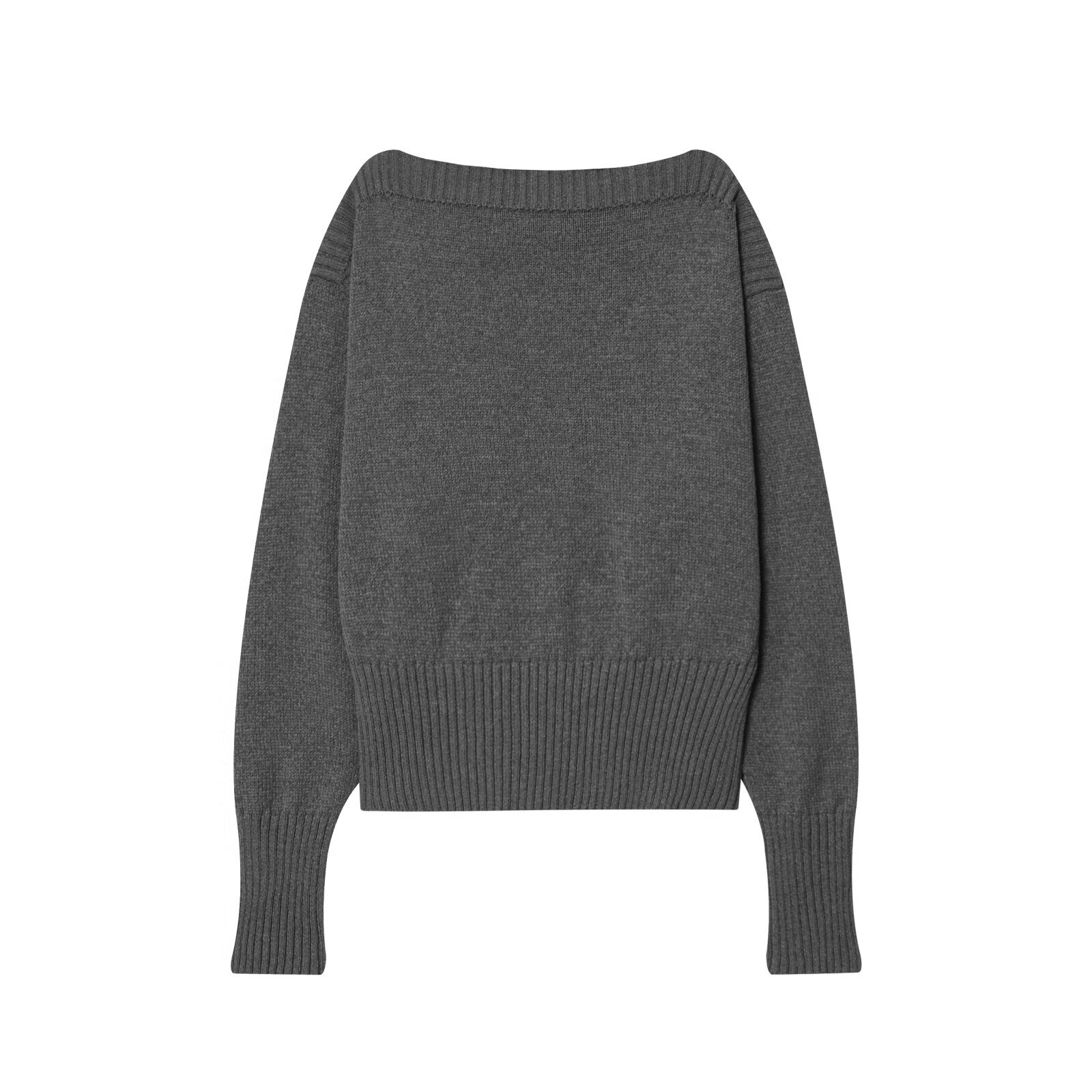 Knit Top Off Shoulder Trendy Casual Sweater KUN-00048