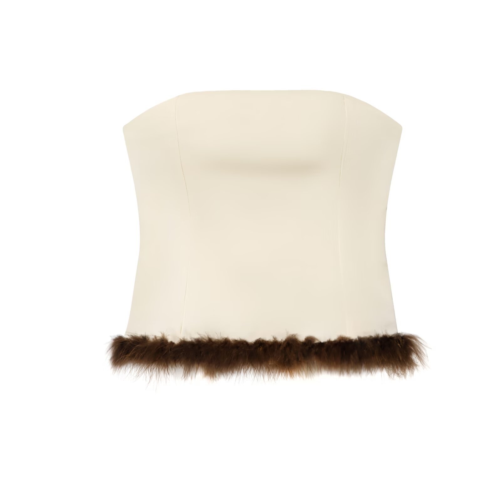 Feather Bandeau Top - Chic & Versatile KUN-00023