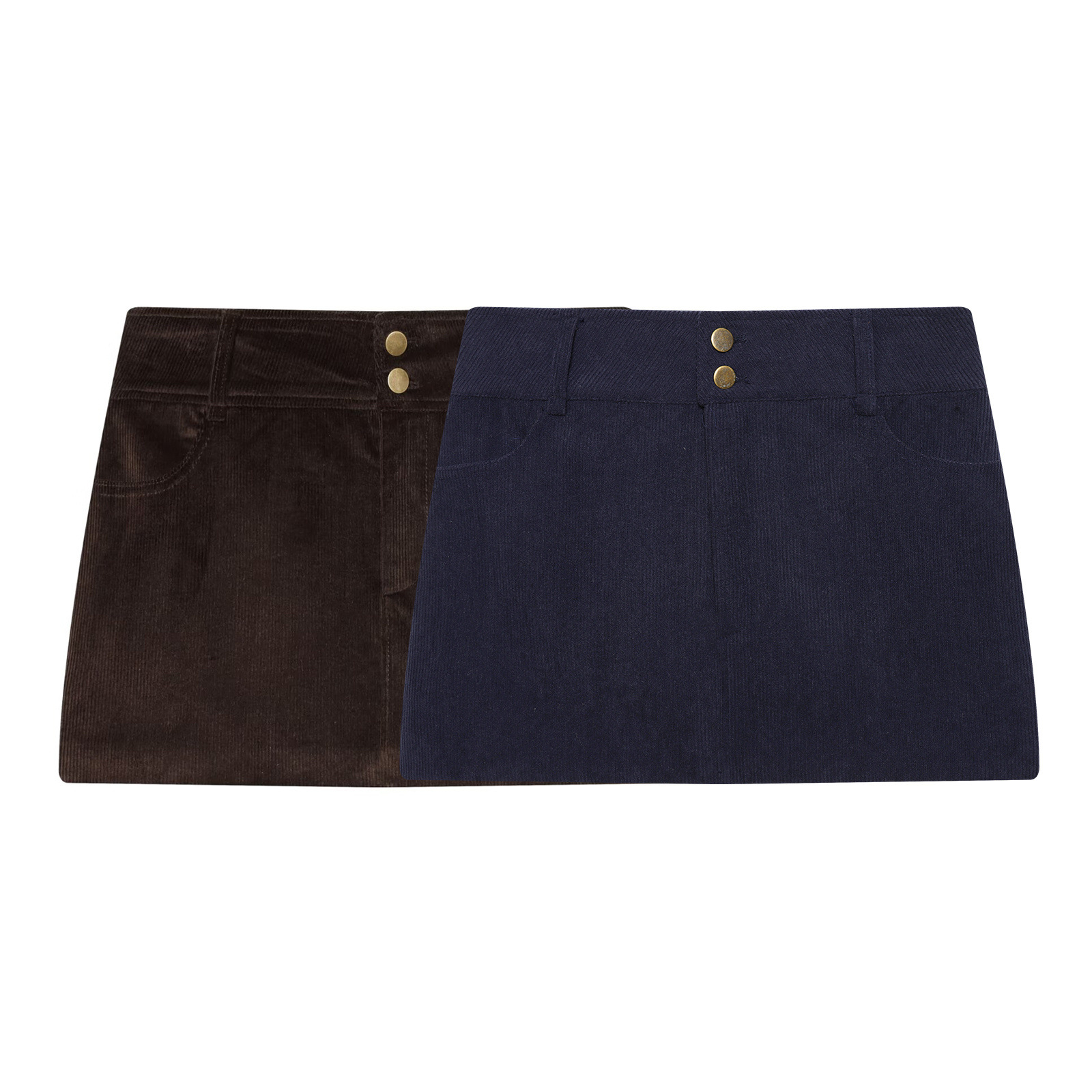 Corduroy Mini Skirt - Stylish & Versatile KUN-00028