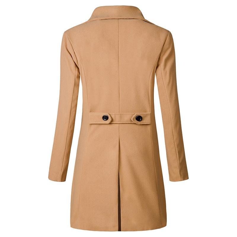 Men's Mid-Length Double-Breasted Trench coat