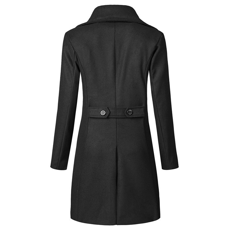 Men's Classic Double-Breasted Plus Size Trench Coat