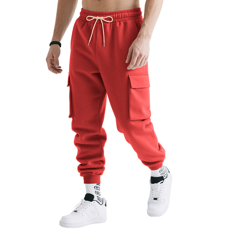 Heavyweight Relaxed Fit Cargo Pants with Pockets NDF-00038