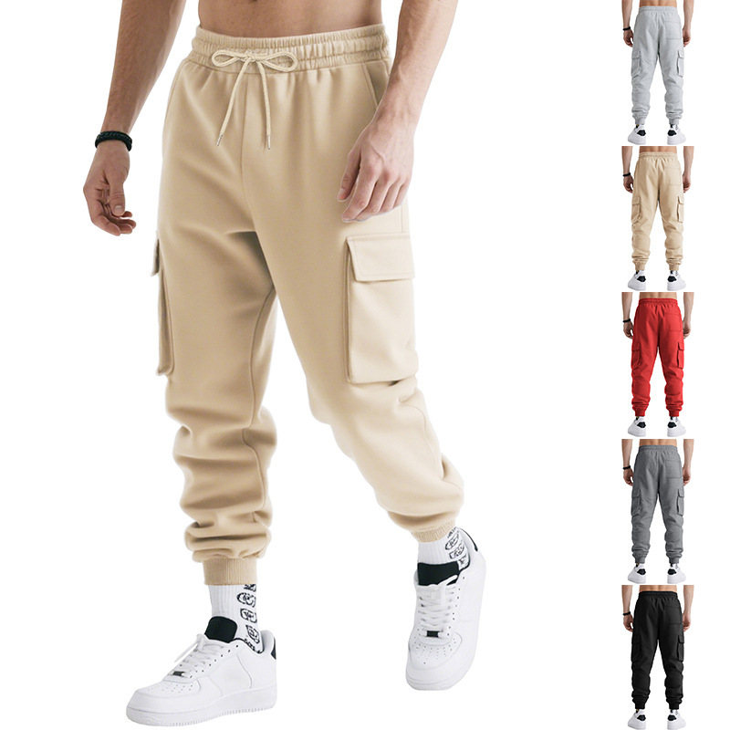 Heavyweight Relaxed Fit Cargo Pants with Pockets NDF-00038