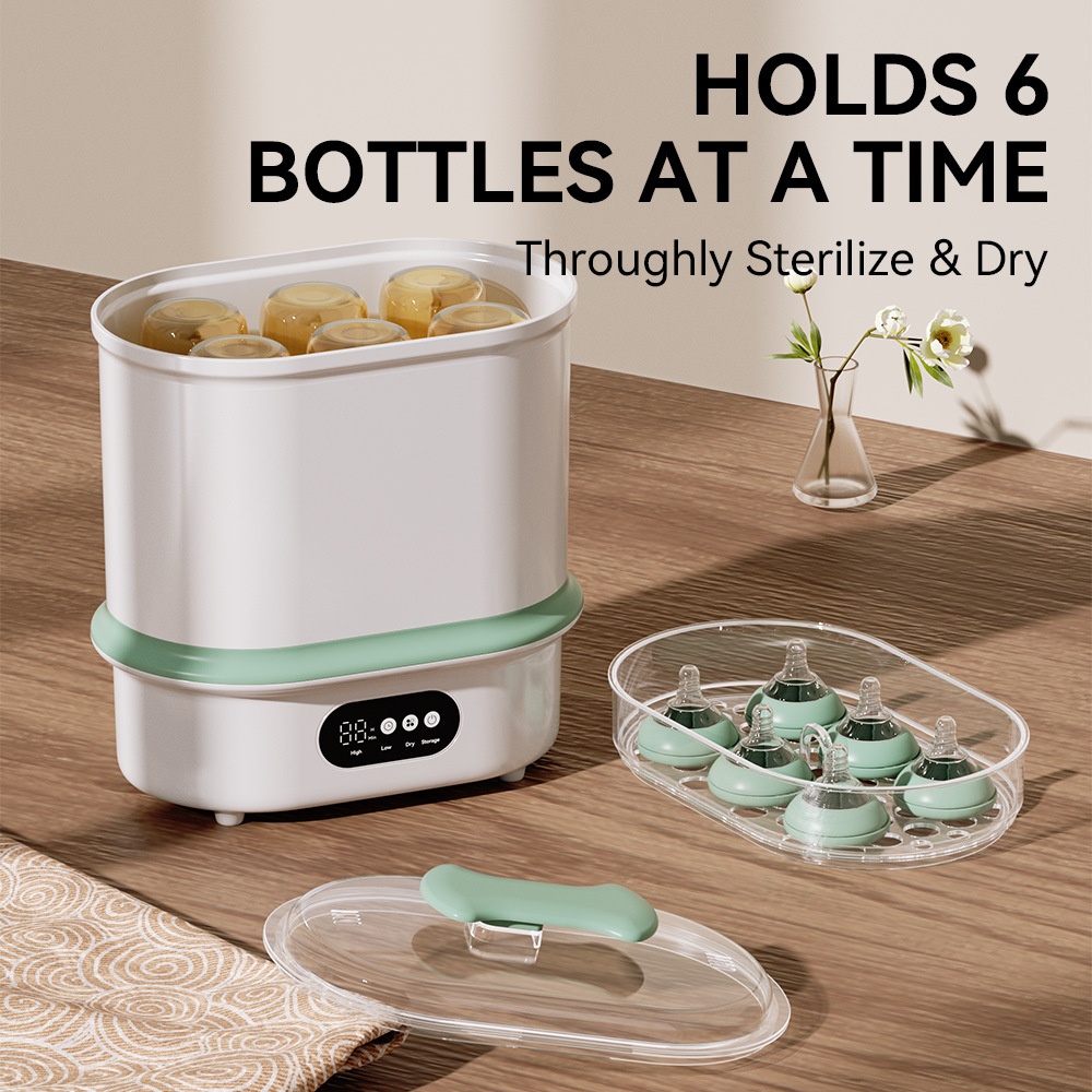 6-in-1 Baby Bottle Sterilizer and Dryer with HEPA Filter