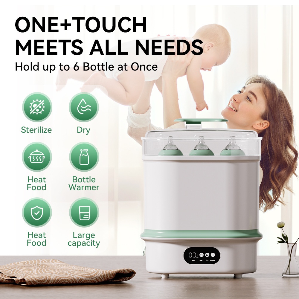 6-in-1 Baby Bottle Sterilizer and Dryer with HEPA Filter