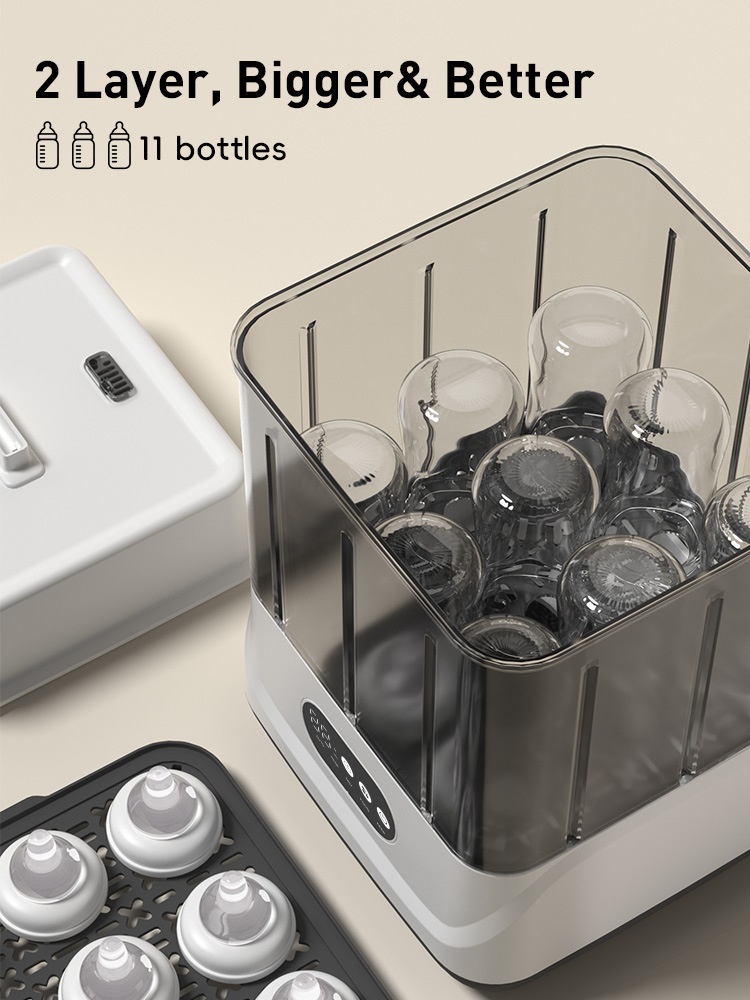 5-in-1 Baby Bottle Sterilizer & Dryer - 72H Storage