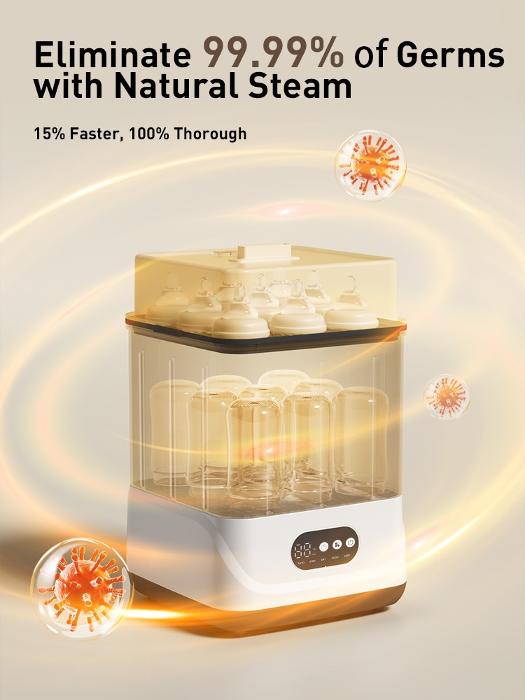 5-in-1 Baby Bottle Sterilizer & Dryer - 72H Storage