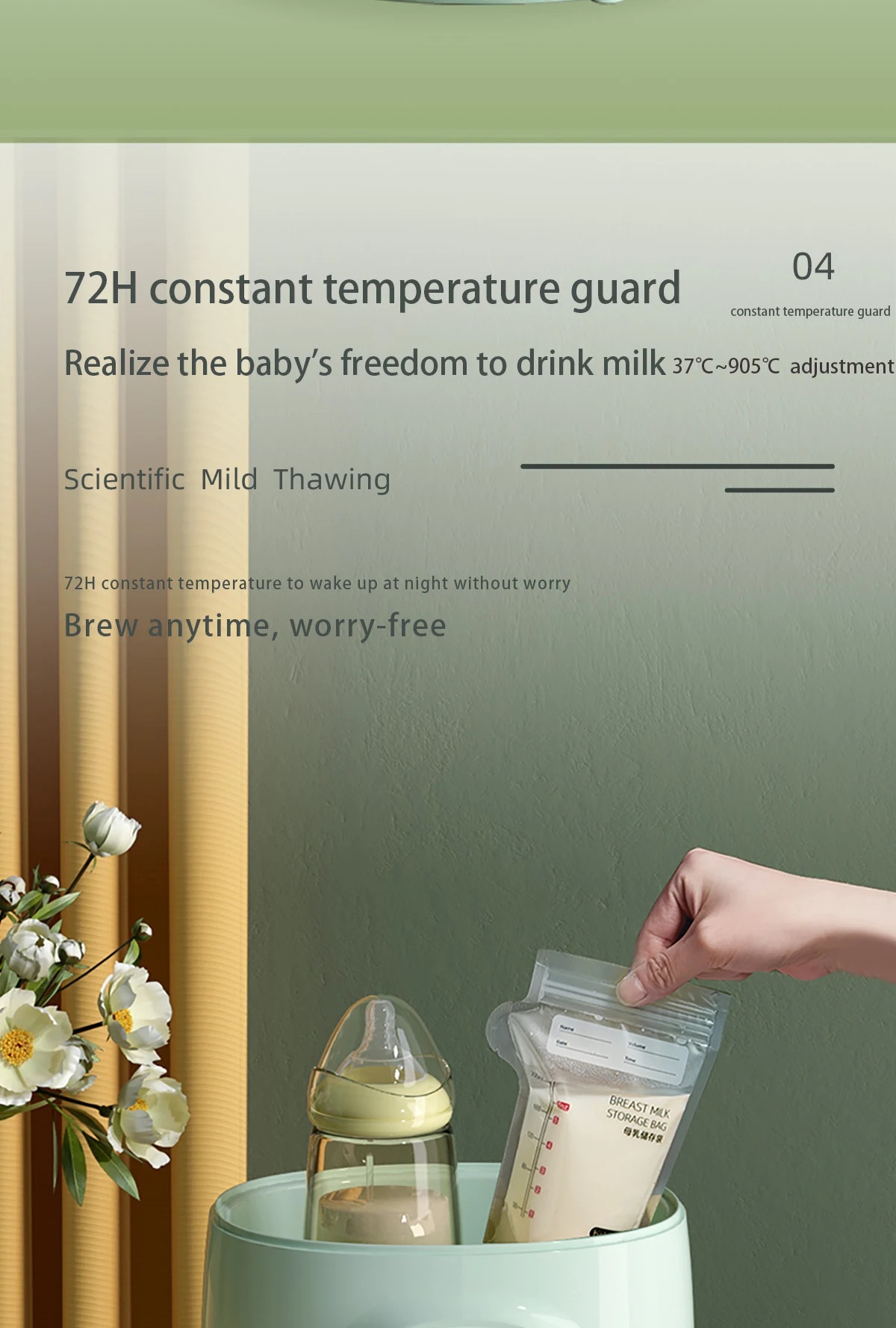 Smart Baby Bottle Warmer & Sterilizer - Fast Heating