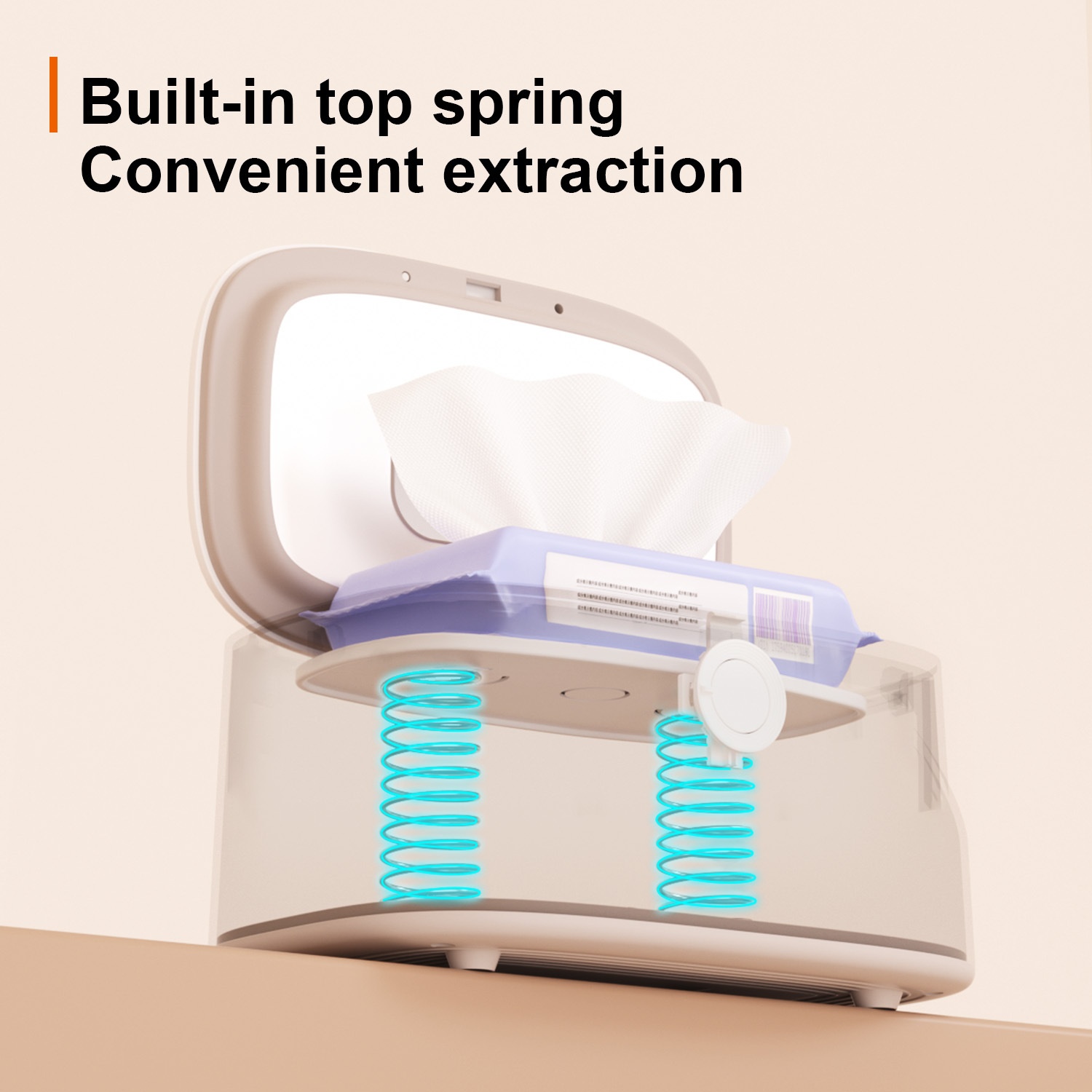 Smart Baby Wipe Warmer with LED Touch Screen & Night Light