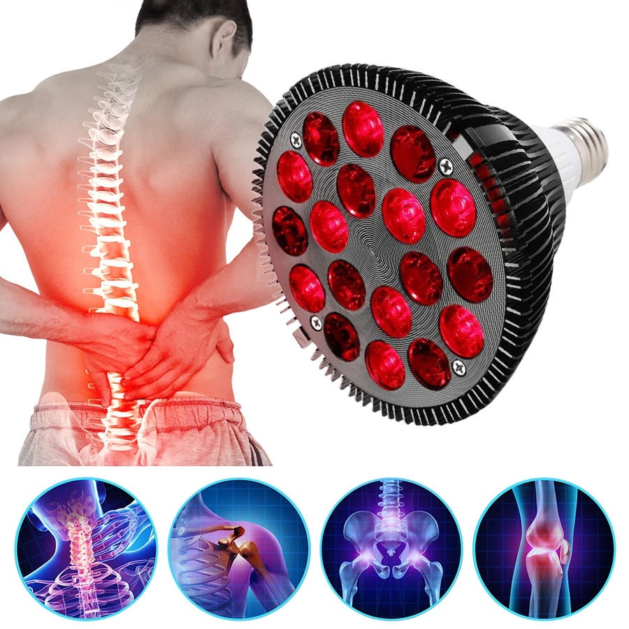 54W Red Light Therapy Bulb for Pain Relief & Skin