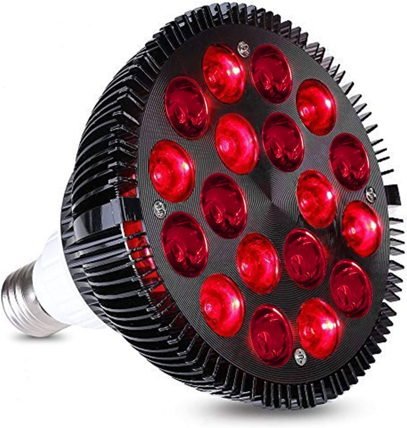 54W Red Light Therapy Bulb for Pain Relief & Skin