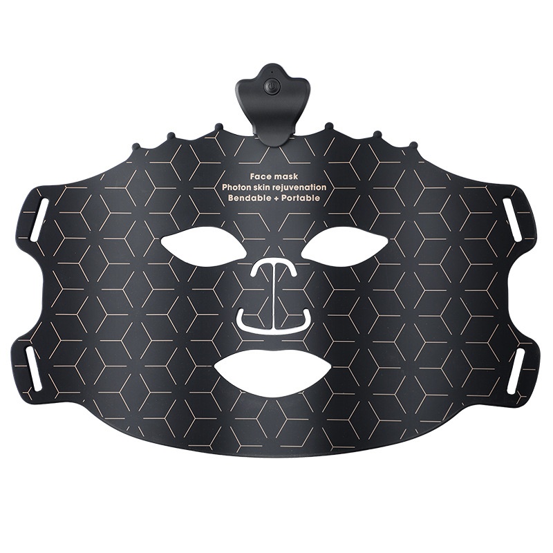 Mascarilla facial de rejuvenecimiento con fotones LED de 7 colores - Flexible y portátil