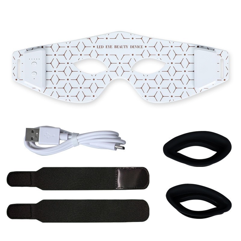 Maschera per gli occhi a luce rossa LED per terapia | Dispositivo di bellezza anti-età