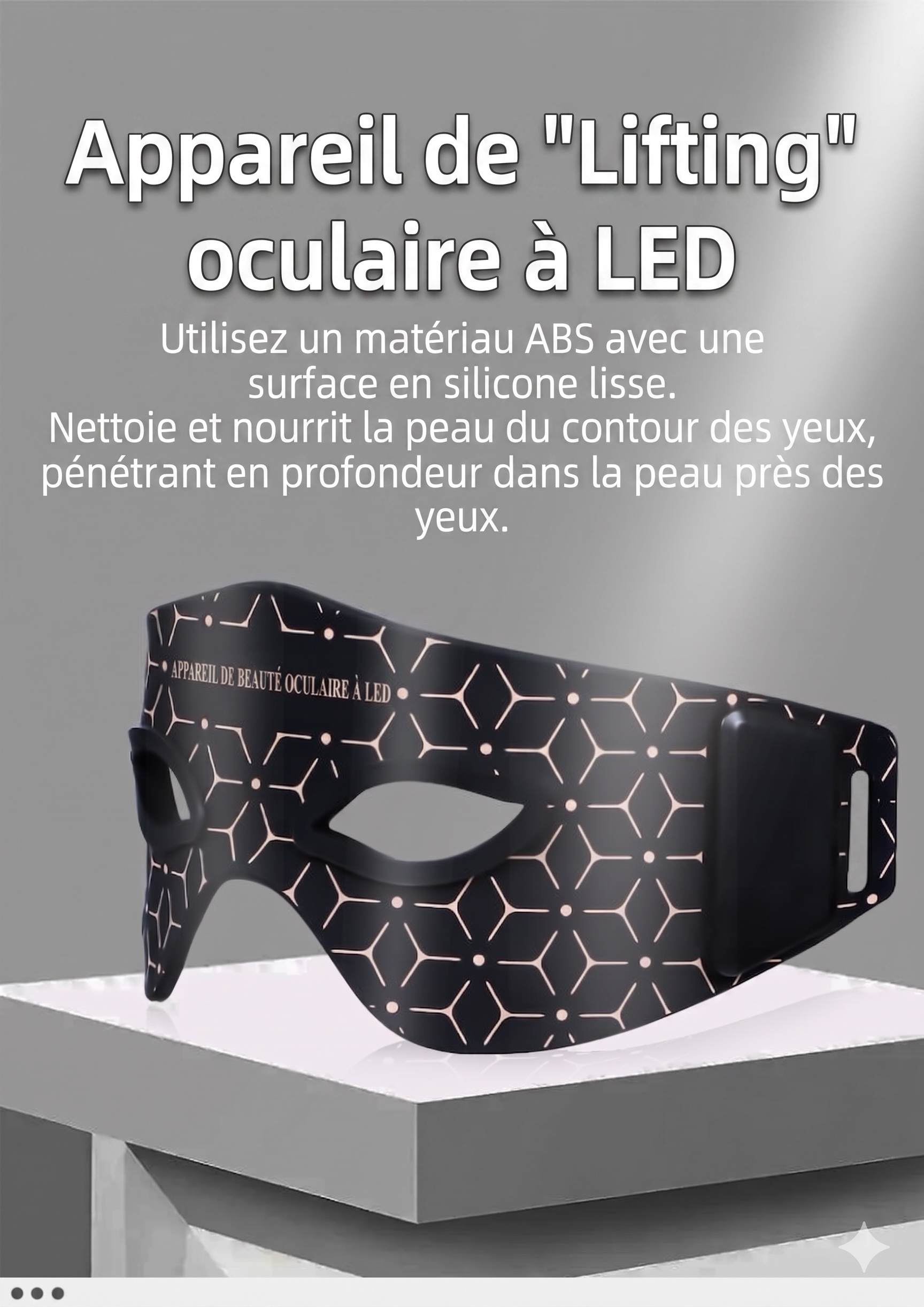 Masque pour les yeux à luminothérapie LED rouge | Appareil de beauté anti-âge