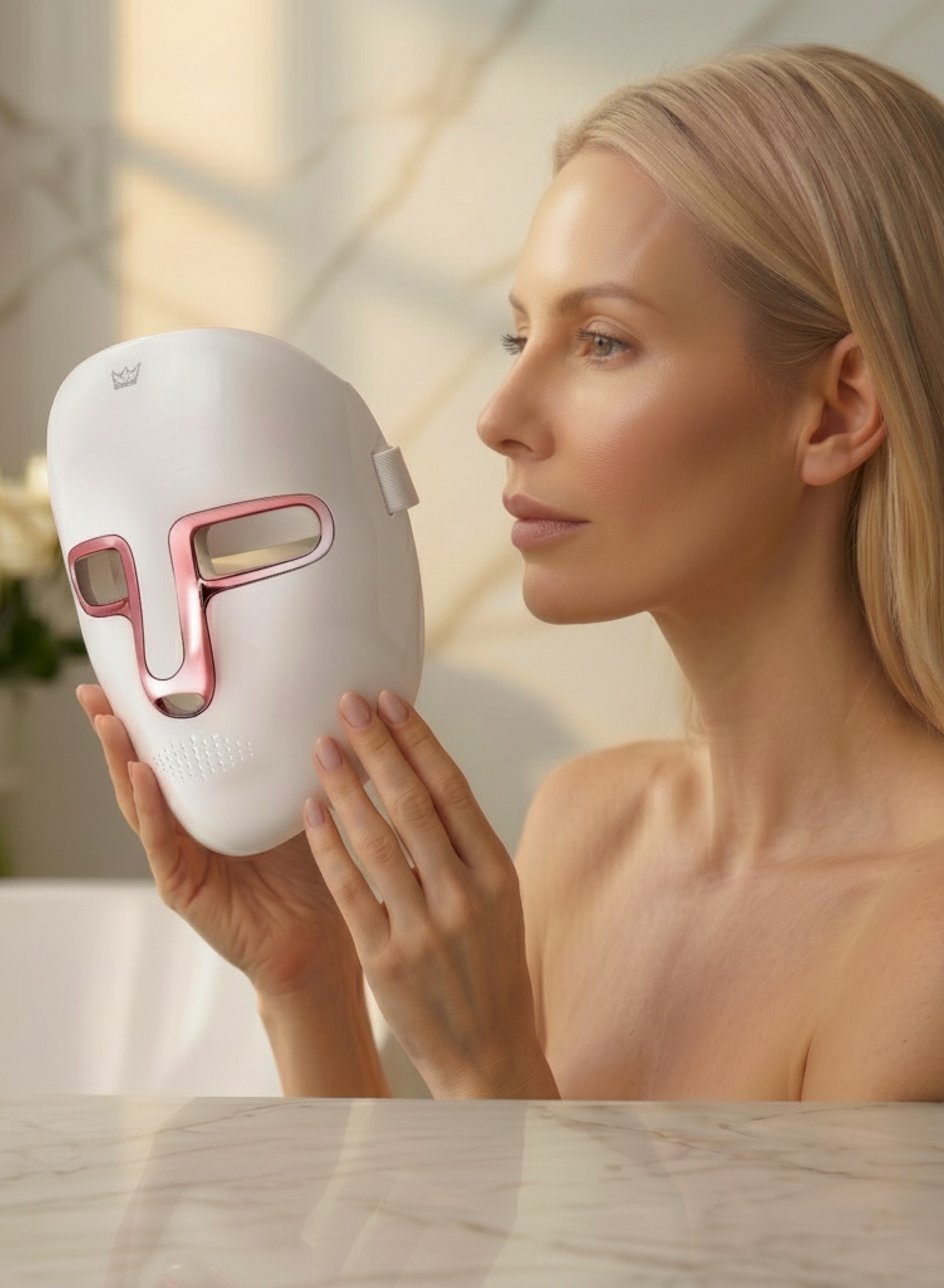 Mascarilla facial de terapia de luz LED - Rejuvenecimiento de la piel con 7 colores