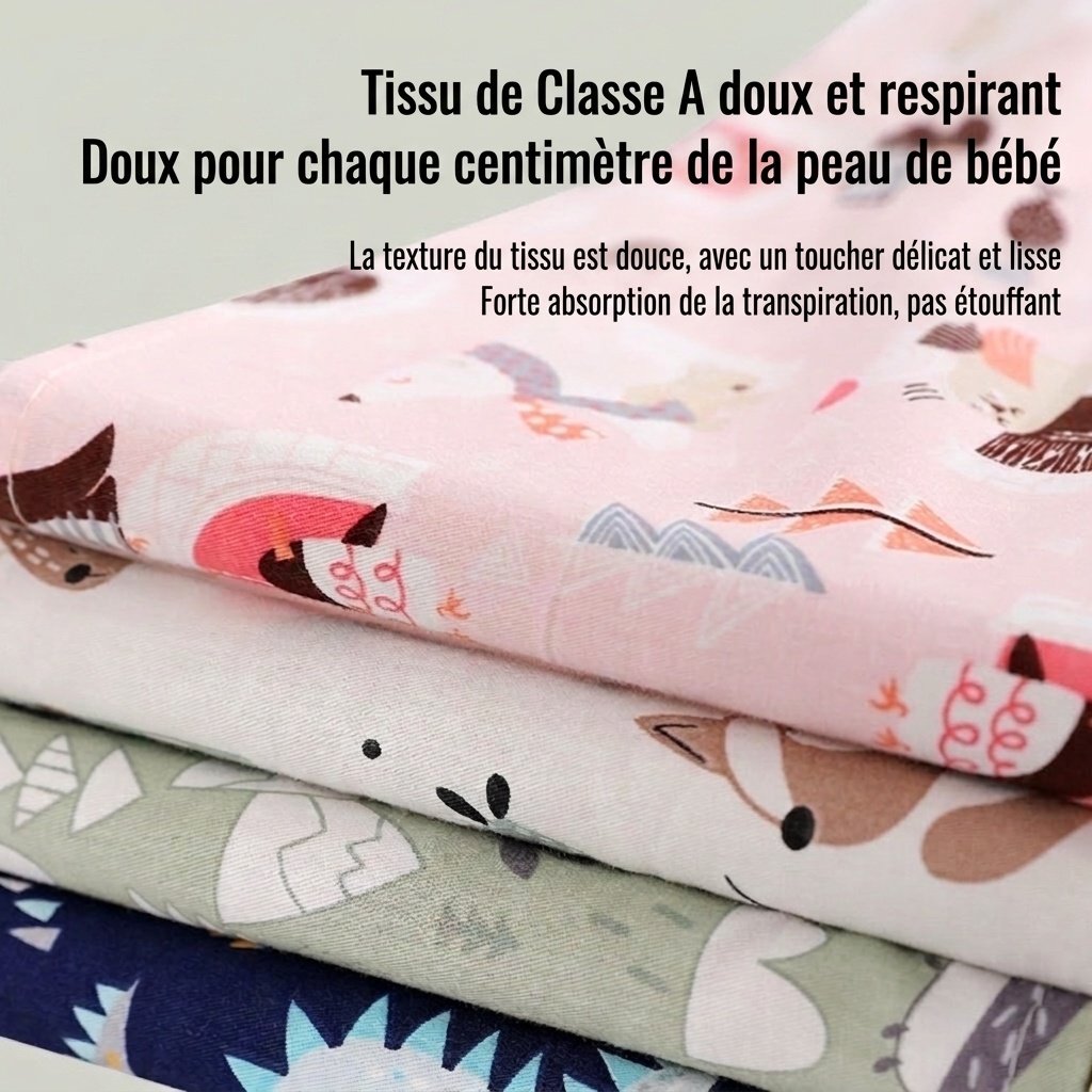 Oreiller de positionnement pour bébé dormant sur le côté, réglable et anti-roulis, garni de sarrasin naturel et recouvert de coton.