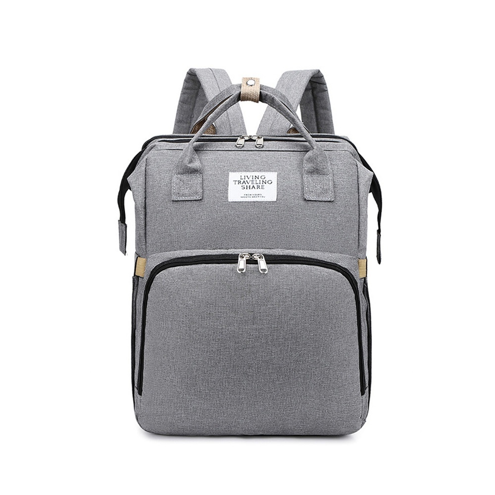 Mochila cambiador 2 en 1 con moisés portátil, cambiador, bolsillos térmicos y puerto de carga USB.