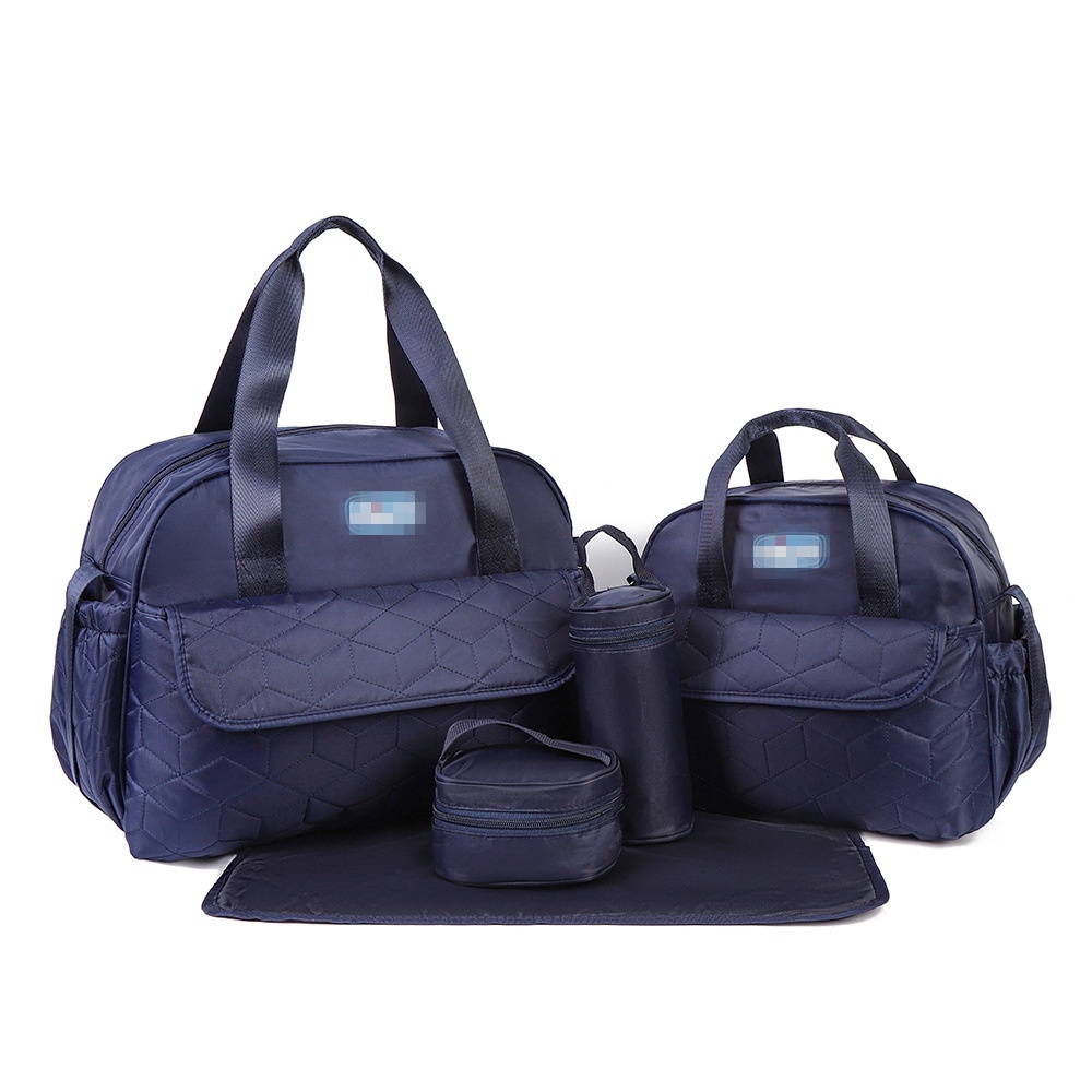 Set borsa fasciatoio 5 in 1, borsa a tracolla multifunzione per mamma con borsa grande, borsa piccola, porta biberon, marsupio e fasciatoio.