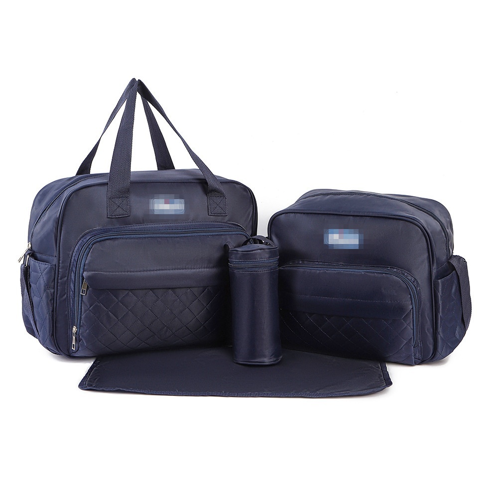 Set borsa fasciatoio 5 in 1, borsa a tracolla multifunzione per mamma con borsa grande, borsa piccola, porta biberon, marsupio e fasciatoio.