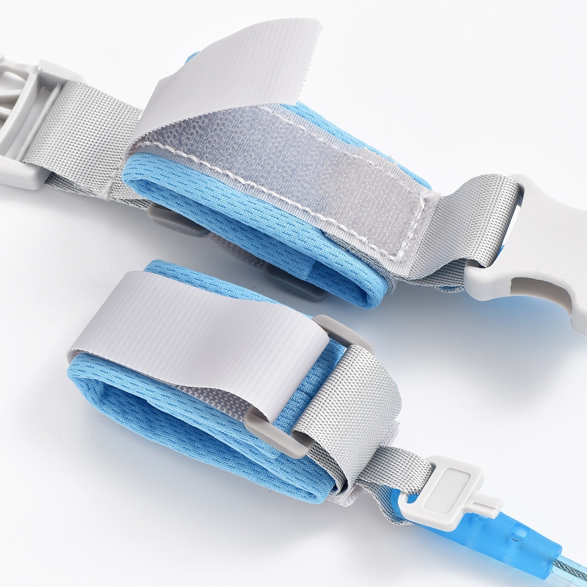 Correa de seguridad antipérdida para niños pequeños, pulsera transpirable con cierre y alambre de acero elástico en espiral para la seguridad infantil.