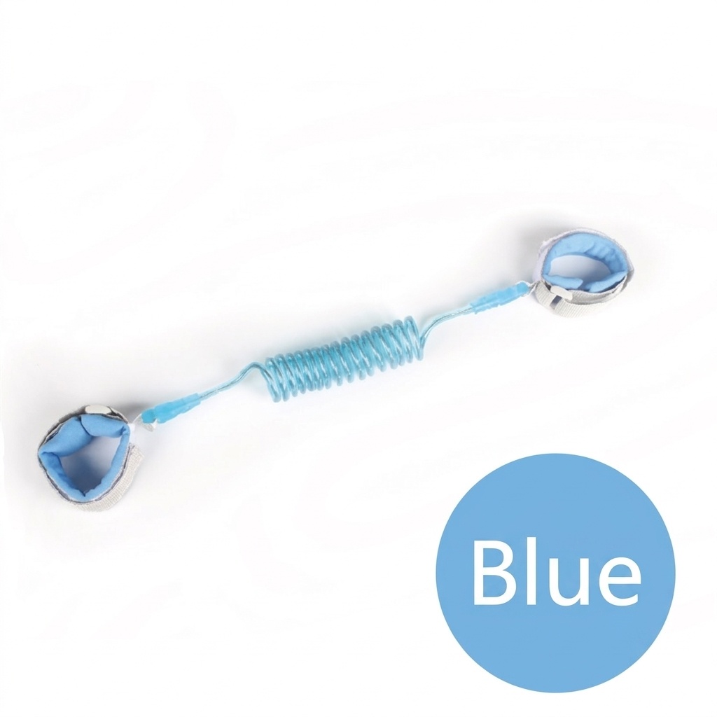 Correa de seguridad antipérdida para niños pequeños, pulsera transpirable con cierre y alambre de acero elástico en espiral para la seguridad infantil.