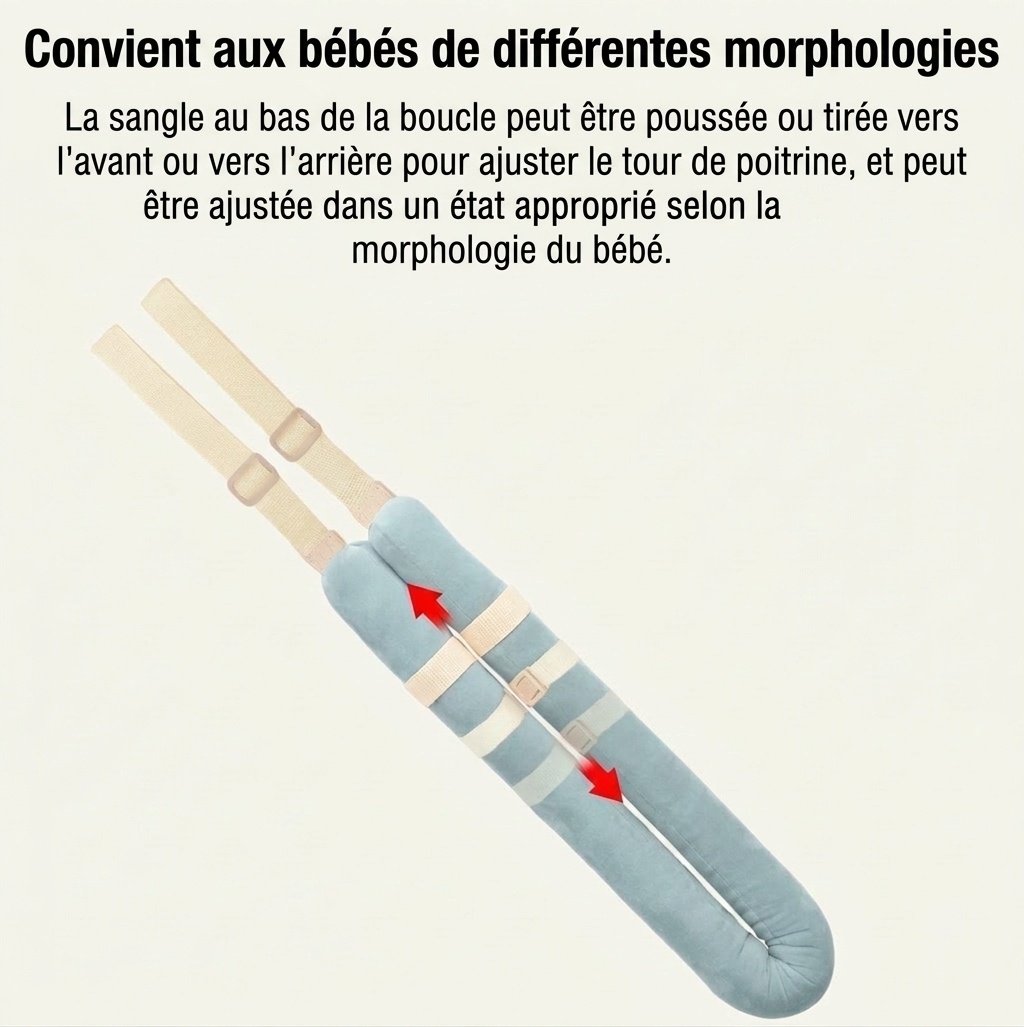 Harnais de marche pour bébé, trotteur portatif et respirant avec sangles de sécurité réglables pour les tout-petits apprenant à marcher.