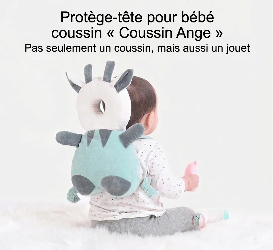 Sac à dos de protection pour la tête de bébé, coussin anti-chute avec laisse de sécurité et sangles réglables pour les bébés qui rampent et marchent