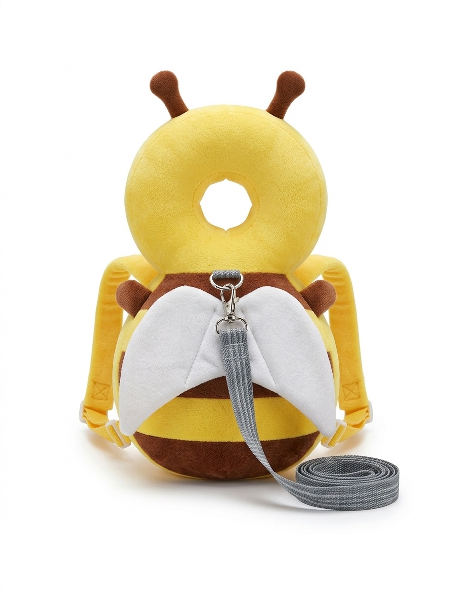 Mochila protectora para la cabeza del bebé, almohadilla protectora anticaídas para la cabeza del bebé con correa de seguridad y correas ajustables para gatear y caminar.