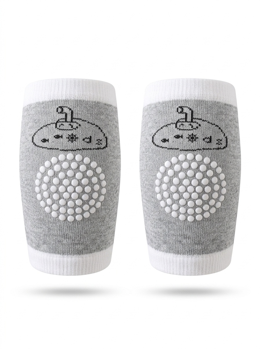 Rodilleras para bebés que gatean, protectores de rodilla elásticos y transpirables con agarre de silicona antideslizante para bebés que gatean y caminan.