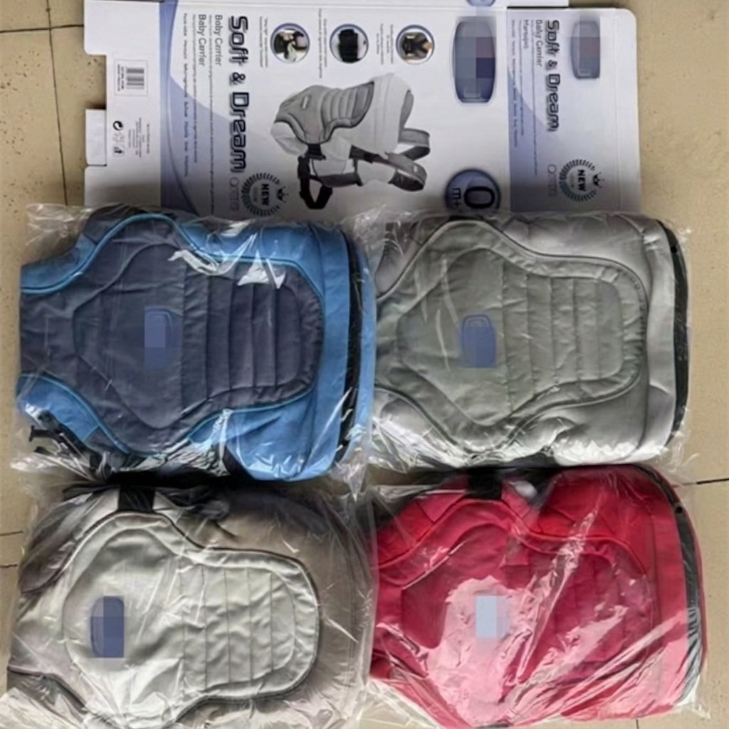 Ergonomic Baby Carrier Wrap Sling, Adjustable Newborn to Toddler Front and Back Carrier with Padded Straps and Breathable Mesh