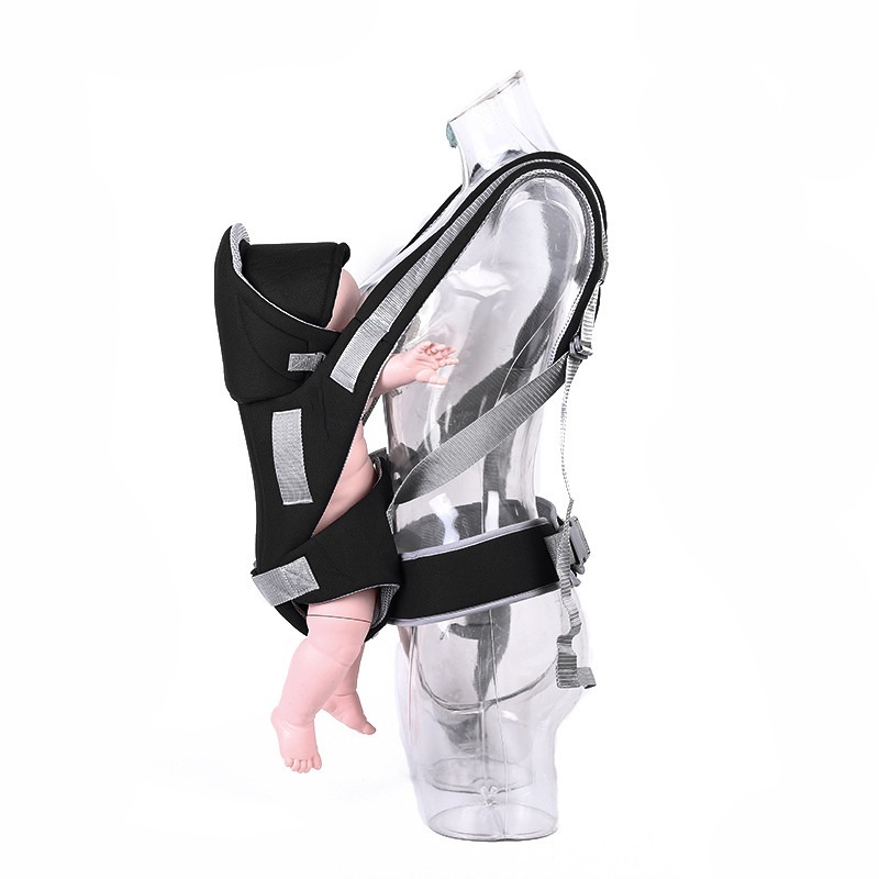 Ergonomic Baby Carrier for Newborns to Toddlers, 4-in-1 Hands-Free Breathable Infant Carrier with Adjustable Waistband and Padded Straps