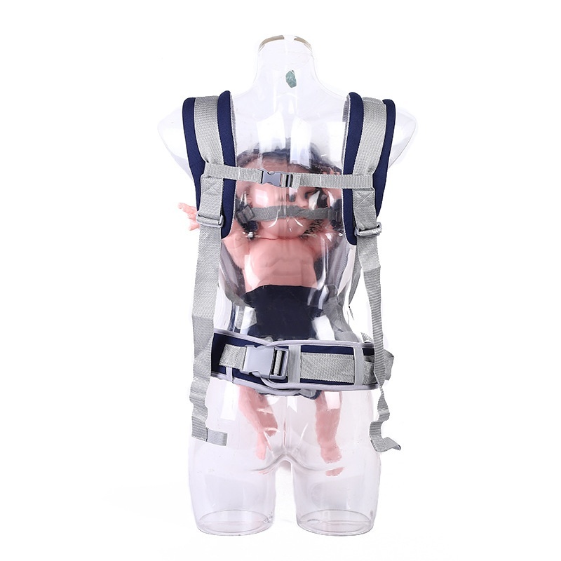 Ergonomic Baby Carrier for Newborns to Toddlers, 4-in-1 Hands-Free Breathable Infant Carrier with Adjustable Waistband and Padded Straps