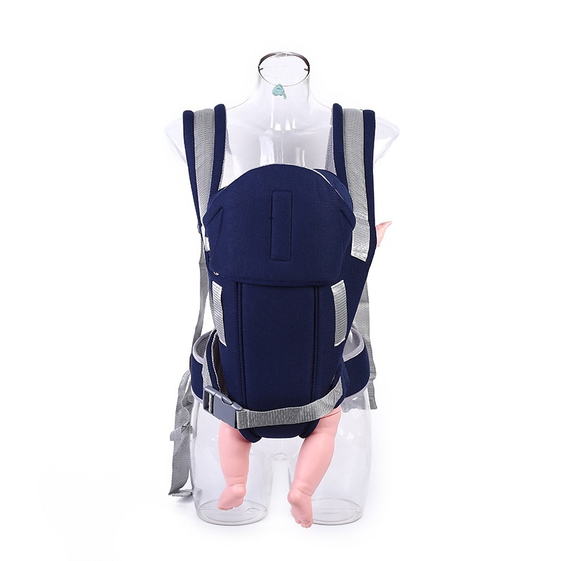 Ergonomic Baby Carrier for Newborns to Toddlers, 4-in-1 Hands-Free Breathable Infant Carrier with Adjustable Waistband and Padded Straps