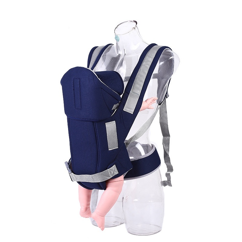 Ergonomic Baby Carrier for Newborns to Toddlers, 4-in-1 Hands-Free Breathable Infant Carrier with Adjustable Waistband and Padded Straps