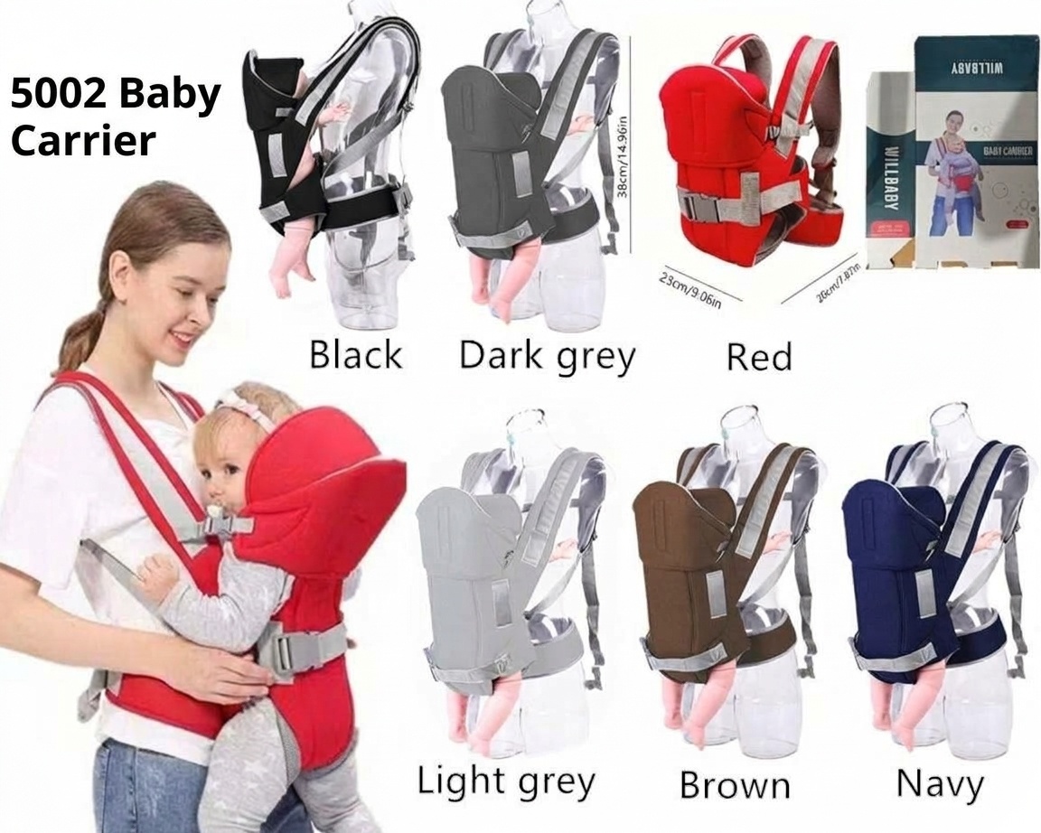 Ergonomic Baby Carrier for Newborns to Toddlers, 4-in-1 Hands-Free Breathable Infant Carrier with Adjustable Waistband and Padded Straps
