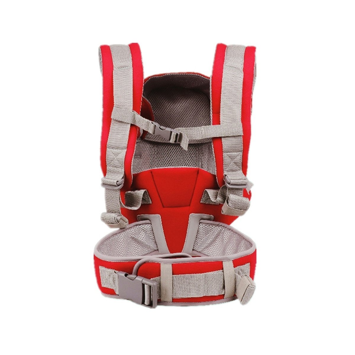 Ergonomic Baby Carrier for Newborns to Toddlers, 4-in-1 Hands-Free Breathable Infant Carrier with Adjustable Waistband and Padded Straps