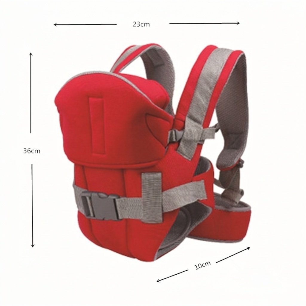 Ergonomic Baby Carrier for Newborns to Toddlers, 4-in-1 Hands-Free Breathable Infant Carrier with Adjustable Waistband and Padded Straps
