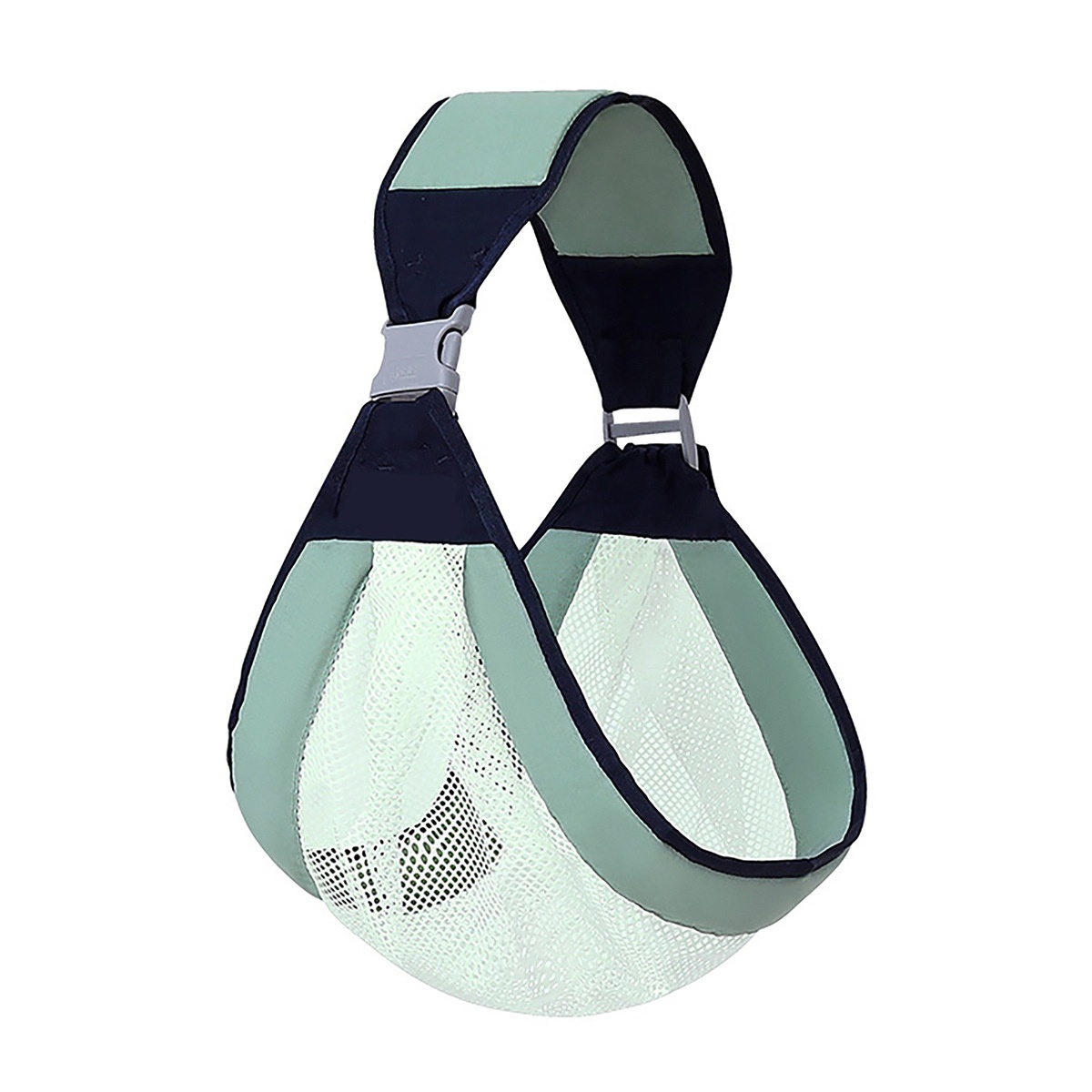 Breathable Baby Carrier Sling Wrap, Adjustable Hands-Free Infant Swaddle Wrap with Safety Buckle for Newborns and Infants