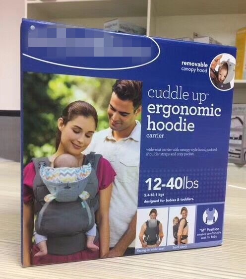 Ergonomic Baby Carrier with Detachable Animal Canopy Hood, Front and Back Infant Carrier with Ergonomic Hip Seat Support