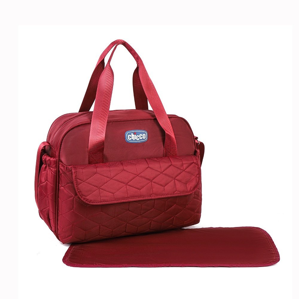 Set di 5 pezzi composto da borsa fasciatoio trapuntata, borsa da viaggio impermeabile con molteplici tasche, fasciatoio, borsa termica per biberon e sacchetto per alimenti.
