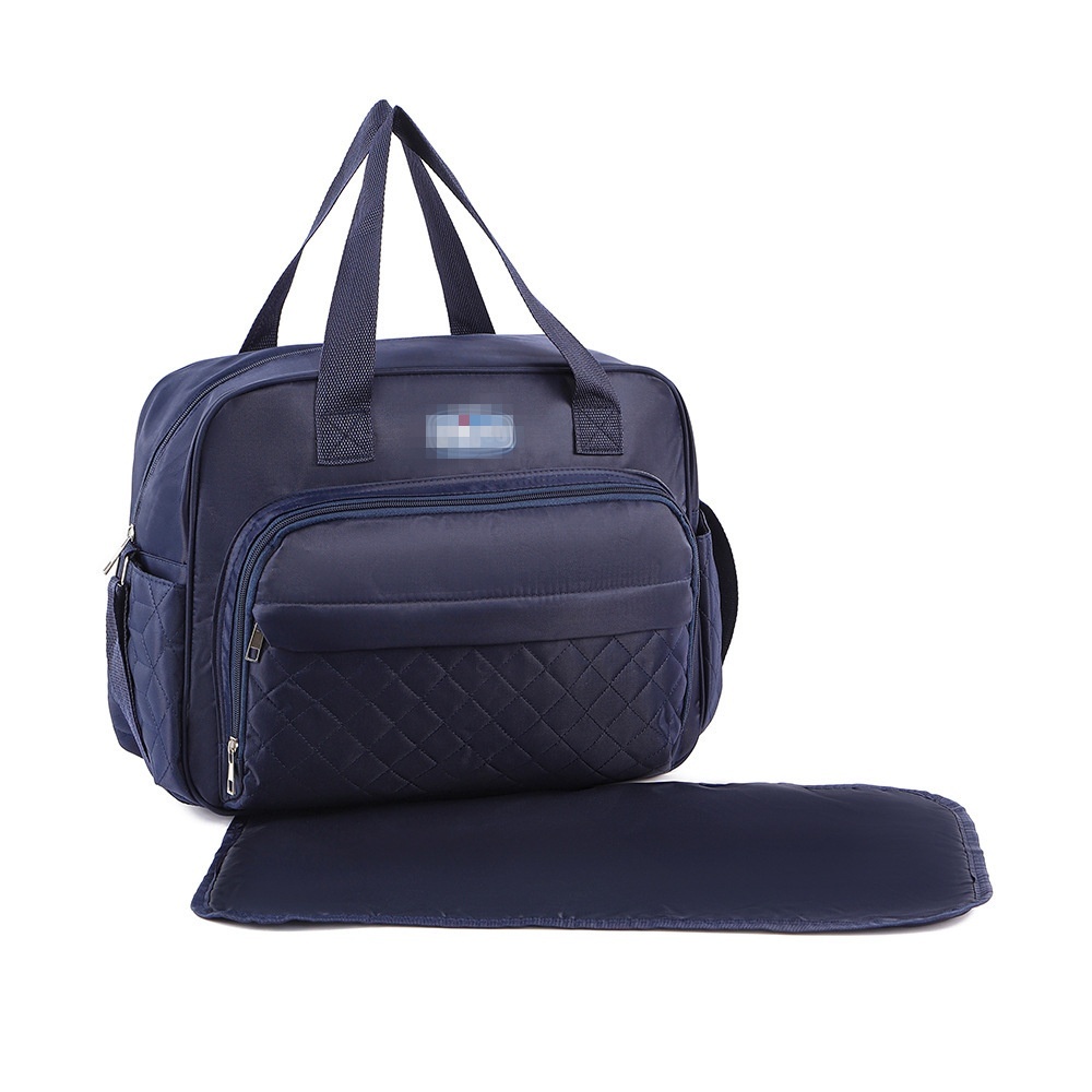 Conjunto de 4 piezas de bolso cambiador acolchado para bebé, bolso de hombro multifuncional con cambiador, portabiberones térmico y pequeño organizador.