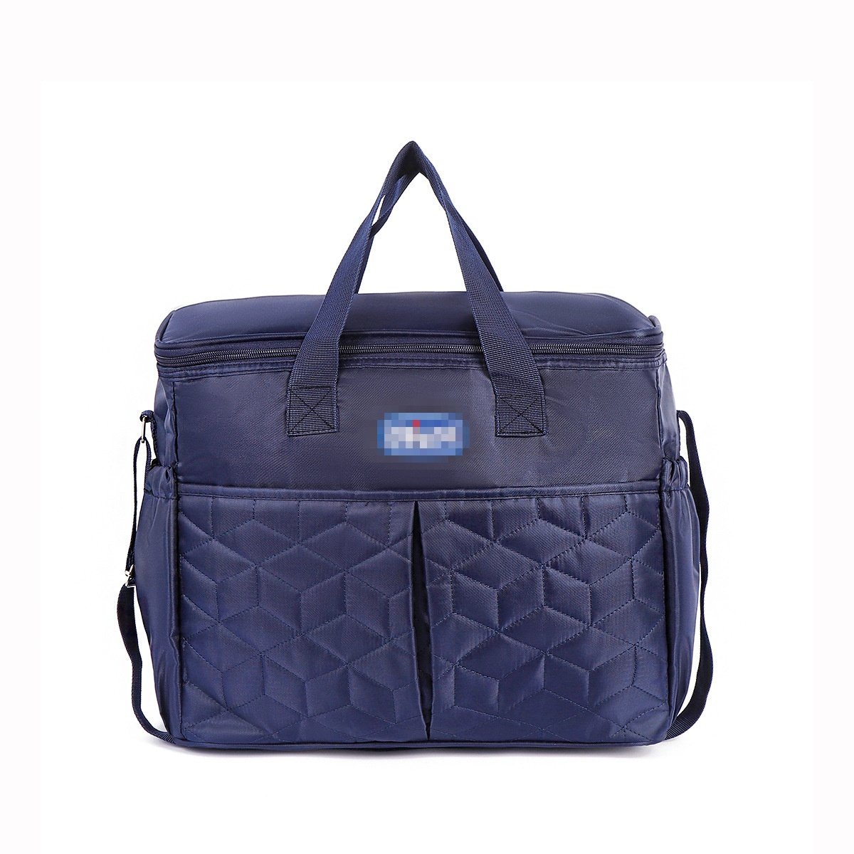 Set borsa fasciatoio trapuntata, borsa da viaggio multi-scomparto con fasciatoio coordinato, portabiberon e astuccio per accessori.