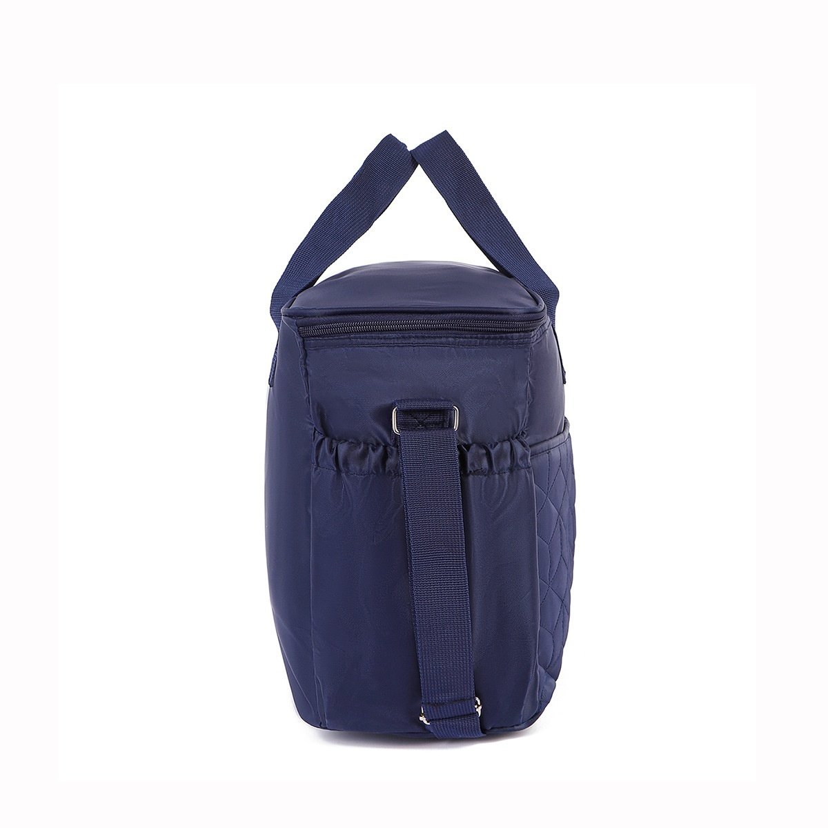 Set borsa fasciatoio trapuntata, borsa da viaggio multi-scomparto con fasciatoio coordinato, portabiberon e astuccio per accessori.