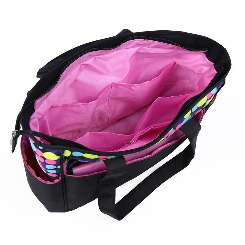 Set di 5 pezzi impermeabile per pannolini per neonati, borsa da viaggio capiente con fasciatoio, borsa termica per biberon e marsupio.